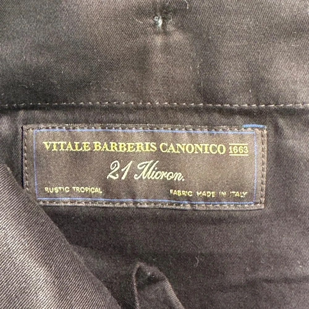 Banana Republic Vitale Barberis Canonico Wool Dress Pants Mens 35x30 Gray Slim